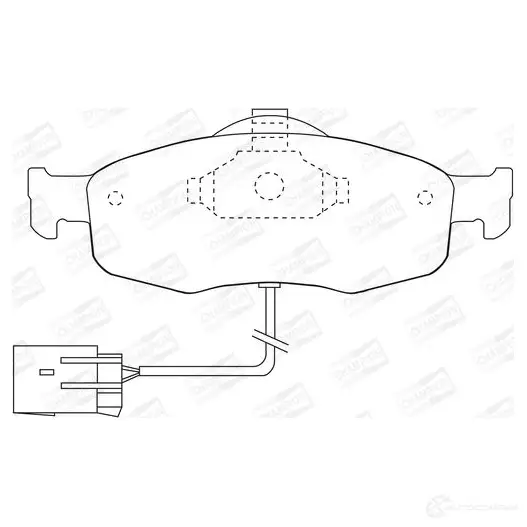 Тормозные колодки дисковые, комплект CHAMPION K FX5F 571522CH 4060426039585 1208725033 - Изображение 1