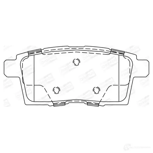 Тормозные колодки дисковые, комплект CHAMPION 1208732215 572644CH LSA5 NTG 4060426045784 - Изображение 1