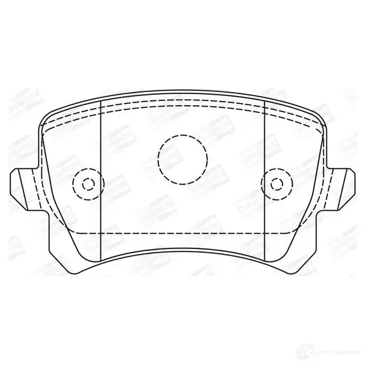 Тормозные колодки дисковые, комплект CHAMPION 4D 0E0Q2 573668CH 1208738225 4060426045098 - Изображение 1