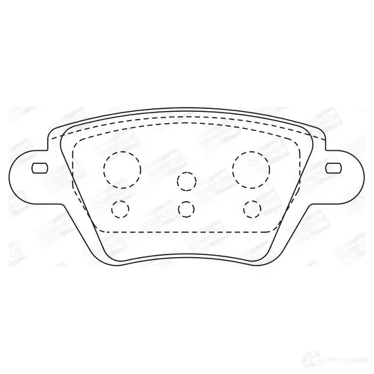 Тормозные колодки дисковые, комплект CHAMPION 1208736453 RCS XE1 4060426041205 573320CH - Изображение 1