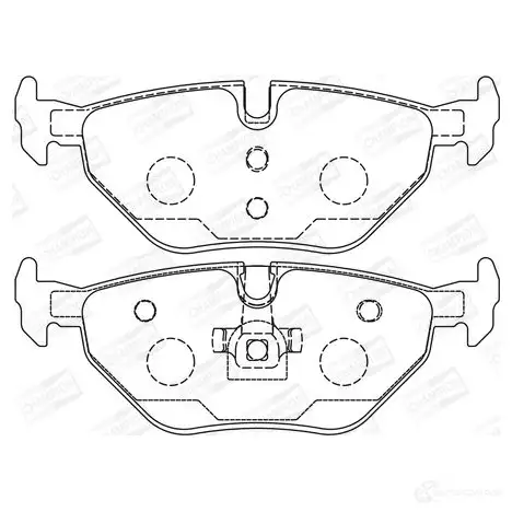 Тормозные колодки дисковые, комплект CHAMPION EUS V46 571960CH 4060426043704 1208726875 - Изображение 1