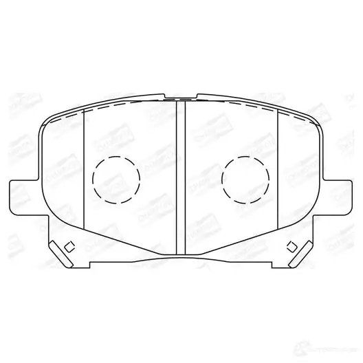 Тормозные колодки дисковые, комплект CHAMPION 572563CH CLW2DV 0 1208731461 4060426043254 изображение 0