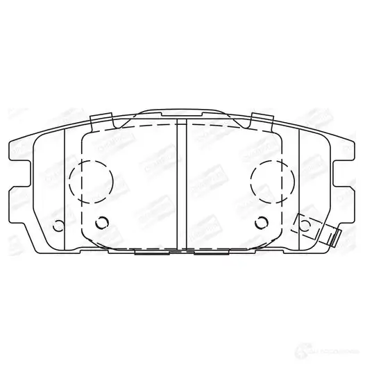 Тормозные колодки дисковые, комплект CHAMPION 572581CH 4060426043629 K 89POL 1208731617 изображение 0
