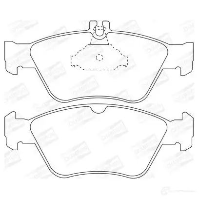 Тормозные колодки дисковые, комплект CHAMPION 4060426040321 1208725815 571877CH 8S Z233 - Изображение 1