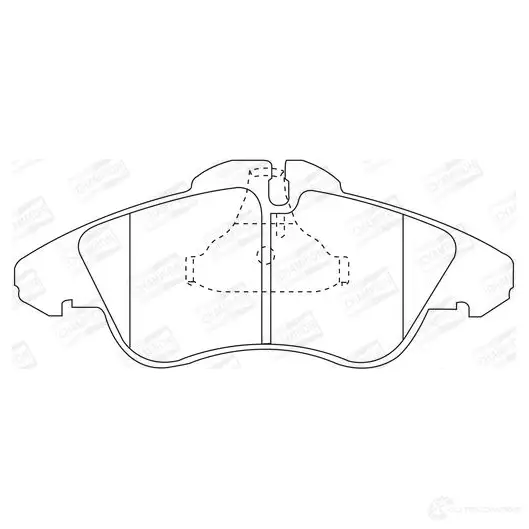 Тормозные колодки дисковые, комплект CHAMPION 1208725625 571844CH CPS AEA 4060426040284 - Изображение 1