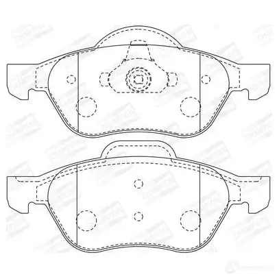 Тормозные колодки дисковые, комплект CHAMPION 1208732557 573016CH 8FU RG 4060426041564 изображение 0