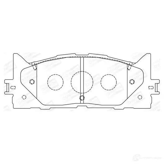 Тормозные колодки дисковые, комплект CHAMPION 4060426044367 1208732239 B72DI 1 572651CH - Изображение 1