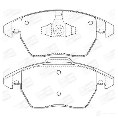 Тормозные колодки дисковые, комплект CHAMPION B 7EAN8 573134CH 4060426043117 1208734111 изображение 0