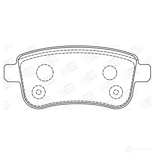 Тормозные колодки дисковые, комплект CHAMPION 4060426045012 573286CH 1208736073 K7 BWK изображение 0
