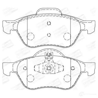 Тормозные колодки дисковые, комплект CHAMPION 4060426043698 9DR2WU U 573244CH 1208735369 изображение 0