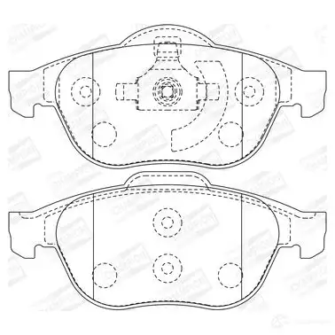 Тормозные колодки дисковые, комплект CHAMPION 4060426042189 1208732687 573025CH 84 942KO - Изображение 1
