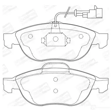 Тормозные колодки дисковые, комплект CHAMPION LZ 83OCU 1208726585 571933CH 4060426040642 - Изображение 1