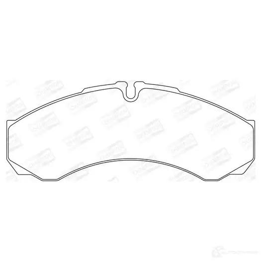 Тормозные колодки дисковые, комплект CHAMPION 573714CH 1208738423 GU 9FU 4060426040543 - Изображение 1