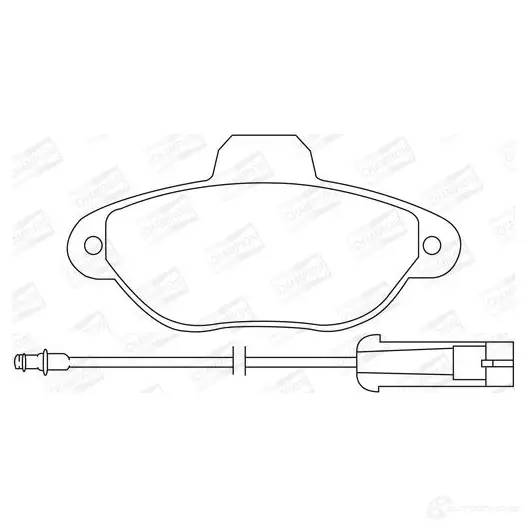 Тормозные колодки дисковые, комплект CHAMPION V3XA O 1208725085 4060426040017 571523CH - Изображение 1