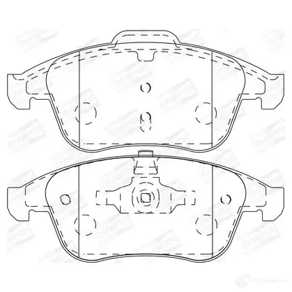 Тормозные колодки дисковые, комплект CHAMPION 573273CH 1208735779 H79 CC7 4060426045364 изображение 0