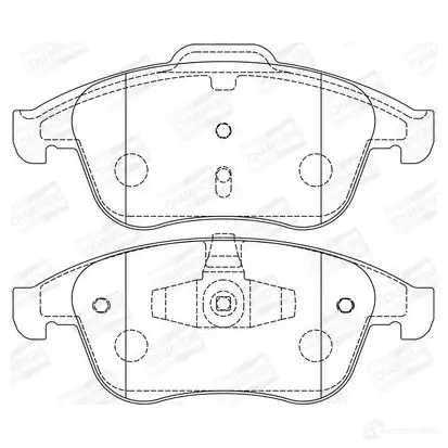 Тормозные колодки дисковые, комплект CHAMPION 6YK US60 573316CH 4060426045005 1208736425 - Изображение 1