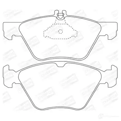 Тормозные колодки дисковые, комплект CHAMPION 571876CH 1208725795 4060426040338 45K MBG - Изображение 1