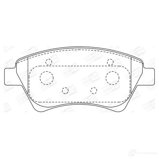 Тормозные колодки дисковые, комплект CHAMPION 0 F44V72 1208733895 4060426042219 573124CH - Изображение 1