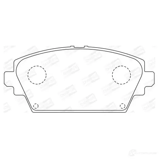 Тормозные колодки дисковые, комплект CHAMPION WV6B W 4060426042318 1208730077 572428CH - Изображение 1