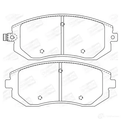 Тормозные колодки дисковые, комплект CHAMPION 1208731311 MIL9N2 7 4060426042653 572550CH - Изображение 1