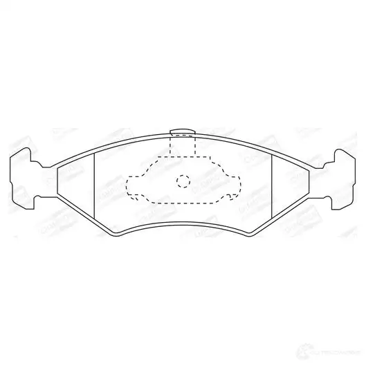 Тормозные колодки дисковые, комплект CHAMPION 1208726309 571914CH 4060426040451 ZA LO4 - Изображение 1