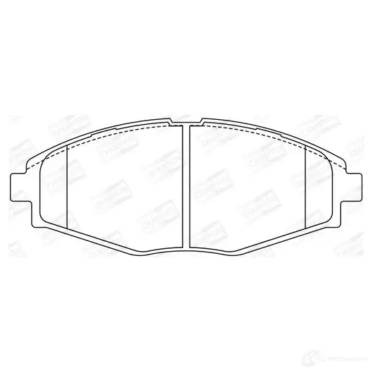 Тормозные колодки дисковые, комплект CHAMPION CW 9120 4060426041076 1208729881 572402CH - Изображение 1