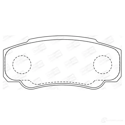 Тормозные колодки дисковые, комплект CHAMPION MS8 1R5 573115CH 4060426041830 1208733803 - Изображение 1