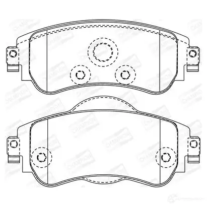 Тормозные колодки дисковые, комплект CHAMPION 4URKB I 4060426045692 573399CH 1208737329 изображение 0