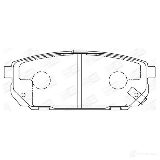 Тормозные колодки дисковые, комплект CHAMPION 572549CH C MZI2 1208731305 4060426043155 изображение 0