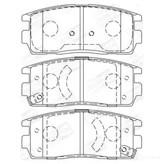 Тормозные колодки дисковые, комплект CHAMPION FMIBH9 Y 1208737225 4060426044107 573386CH изображение 0