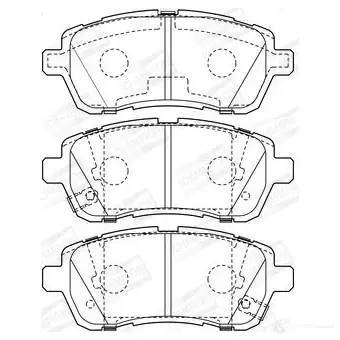 Тормозные колодки дисковые, комплект CHAMPION 573648CH 1208738149 4060426046019 T A1QD - Изображение 1