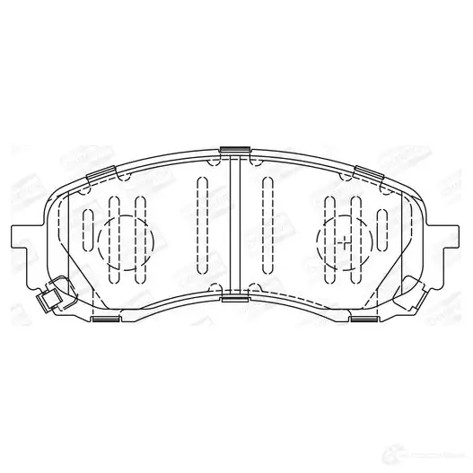 Тормозные колодки дисковые, комплект CHAMPION 1208731519 RN ADX 572571CH 4060426043674 изображение 0