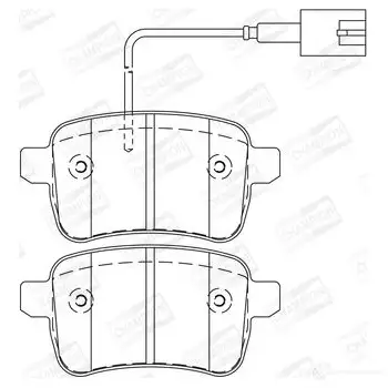 Тормозные колодки дисковые, комплект CHAMPION GLC1 A 573349CH 1208736787 4060426045579 - Изображение 1