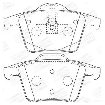 Тормозные колодки дисковые, комплект CHAMPION 573236CH 4060426042615 ZDEZ 02 1208735313 - Изображение 1