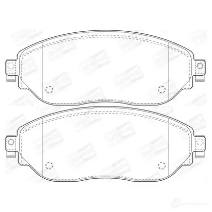 Тормозные колодки дисковые, комплект CHAMPION 1208738157 4060426046750 573656CH C6Z0M 5 изображение 0