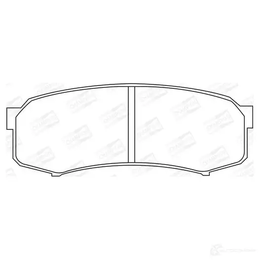 Тормозные колодки дисковые, комплект CHAMPION 1208728445 IHVV 4AK 572245CH 4060426040260 - Изображение 1