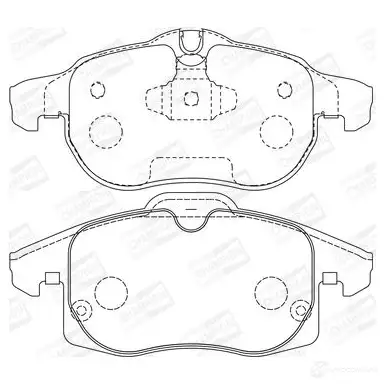 Тормозные колодки дисковые, комплект CHAMPION 4060426042059 573723CH 1208738499 KGI U5 - Изображение 1