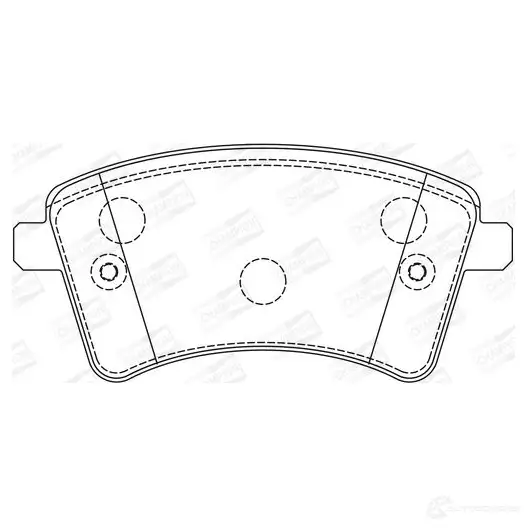 Тормозные колодки дисковые, комплект CHAMPION MOJXBW X 4060426045043 1208736057 573284CH - Изображение 1