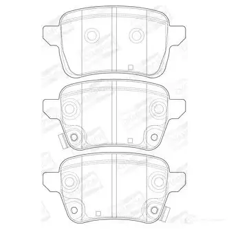 Тормозные колодки дисковые, комплект CHAMPION Q P4Q4W6 1208738347 573689CH 4060426046873 - Изображение 1
