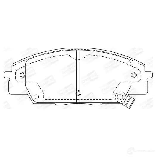 Тормозные колодки дисковые, комплект CHAMPION 4060426041595 Z H9I0V 1208730111 572432CH - Изображение 1