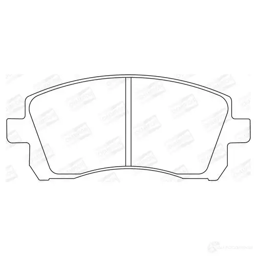 Тормозные колодки дисковые, комплект CHAMPION WVIZ W 4060426041045 572423CH 1208730031 - Изображение 1