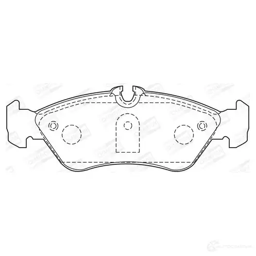 Тормозные колодки дисковые, комплект CHAMPION X80J APD 1208734719 4060426043735 573191CH - Изображение 1