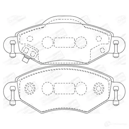 Тормозные колодки дисковые, комплект CHAMPION 4060426041991 1208730881 BL KEQF 572510CH - Изображение 1