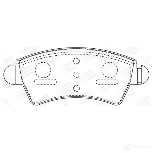 Тормозные колодки дисковые, комплект CHAMPION HK UMK 573036CH 4060426042387 1208732911 - Изображение 1