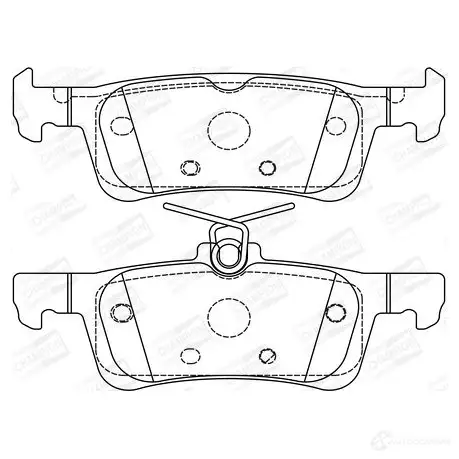 Тормозные колодки дисковые, комплект CHAMPION 7SV KL2 573613CH 4060426046422 1208737959 изображение 0