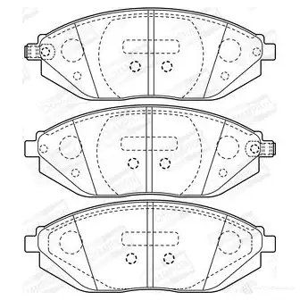 Тормозные колодки дисковые, комплект CHAMPION 1208737223 573385CH Z24E LU7 4060426046347 - Изображение 1