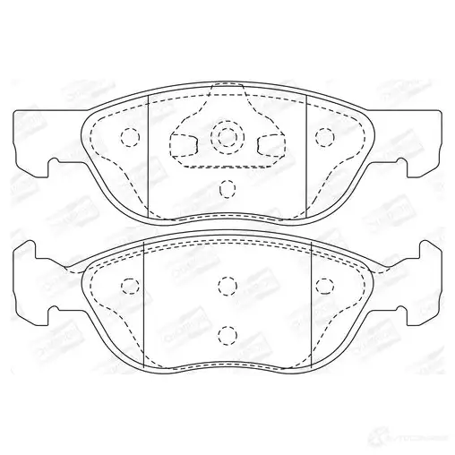 Тормозные колодки дисковые, комплект CHAMPION 4060426042769 571973CH B6TA H 1208727107 - Изображение 1