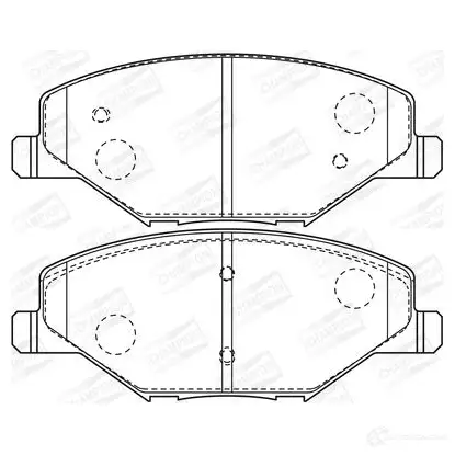 Тормозные колодки дисковые, комплект CHAMPION 4060426046224 Z 7VSL9 573601CH 1208737855 изображение 0