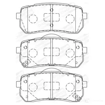Тормозные колодки дисковые, комплект CHAMPION 4060426044909 SPL 75N 572596CH 1208731739 - Изображение 1
