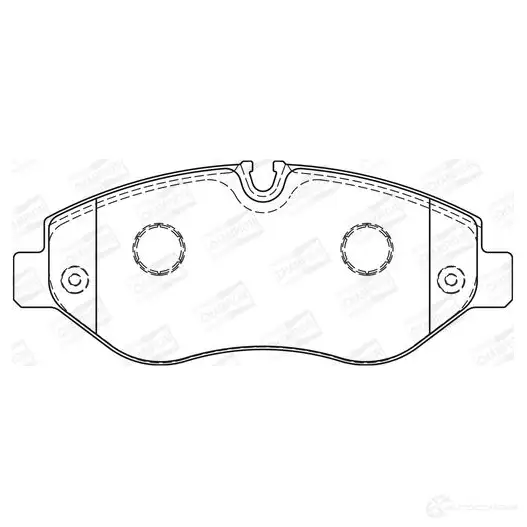 Тормозные колодки дисковые, комплект CHAMPION GSQKN IO 1208738667 4060426043322 573727CH - Изображение 1